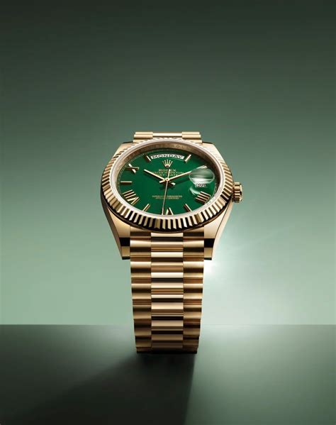 rolex day date 40 green dial|oyster perpetual day date 40.